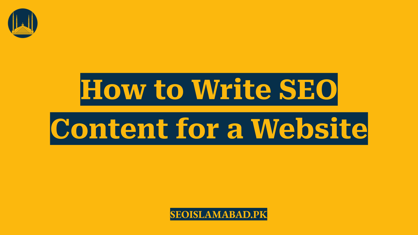 How to Write SEO Content for a Website