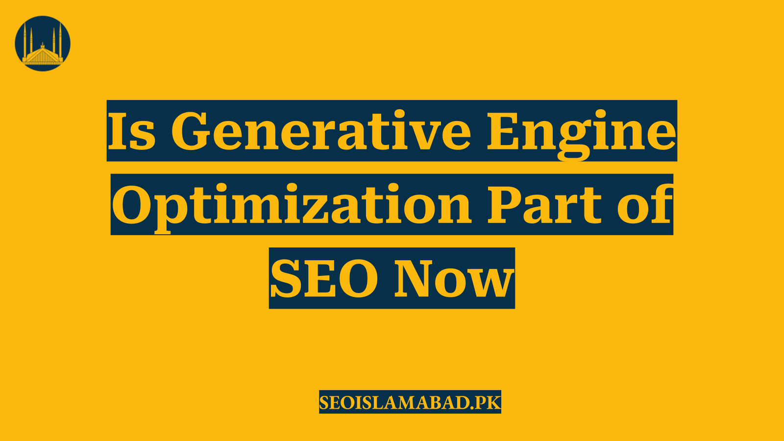 Is Generative Engine Optimization Part of SEO Now