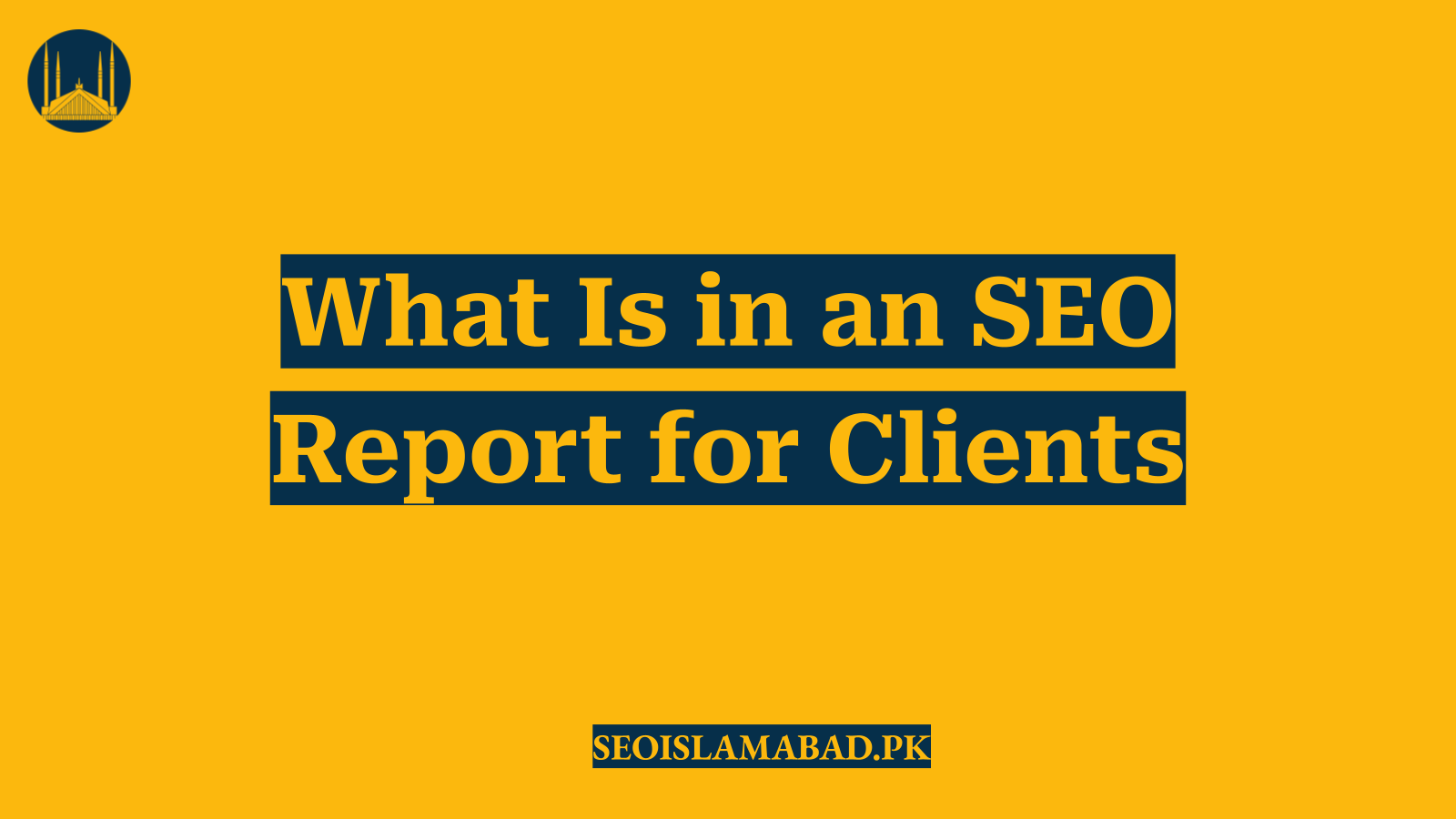 What Is in an SEO Report for Clients
